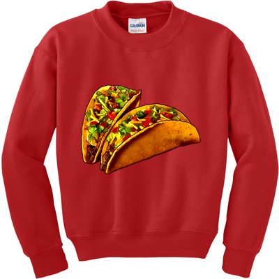Mexican Tacos Kids Sweatshirt