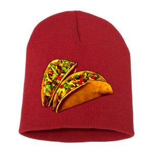 Mexican Tacos Short Acrylic Beanie