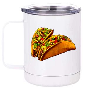 Mexican Tacos 12 oz Stainless Steel Tumbler Cup