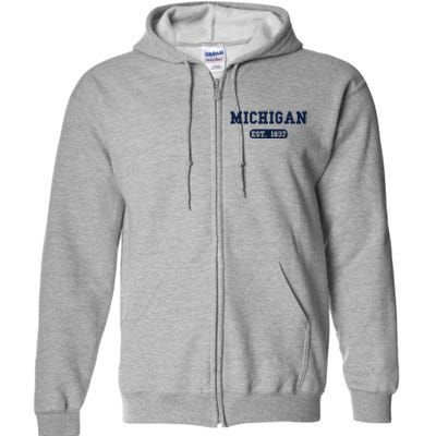 Michigan Throwback Full Zip Hoodie