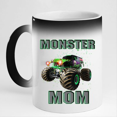 Monster Truck Mom Monster Truck Are My Jam Truck Lovers Gift 11oz Black Color Changing Mug