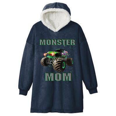 Monster Truck Mom Monster Truck Are My Jam Truck Lovers Gift Hooded Wearable Blanket