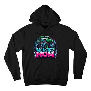 Monster Truck Mom Of The Birthday Boy Matching Family Hoodie