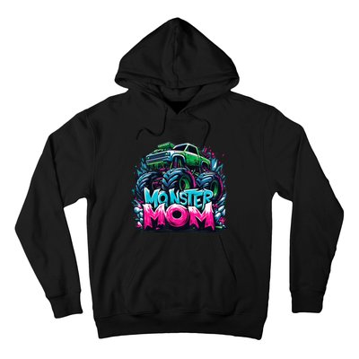 Monster Truck Mom Of The Birthday Boy Matching Family Hoodie