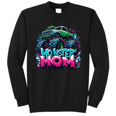 Monster Truck Mom Of The Birthday Boy Matching Family Sweatshirt