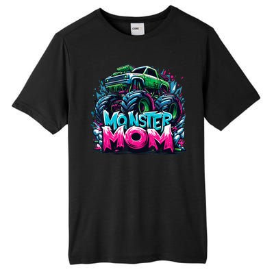 Monster Truck Mom Of The Birthday Boy Matching Family Tall Fusion ChromaSoft Performance T-Shirt