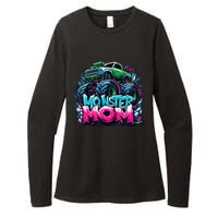 Monster Truck Mom Of The Birthday Boy Matching Family Womens CVC Long Sleeve Shirt