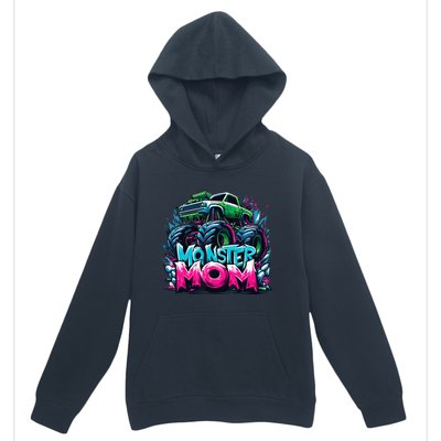 Monster Truck Mom Of The Birthday Boy Matching Family Urban Pullover Hoodie