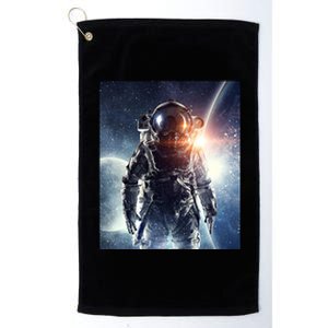 Mission To Mars Space Astronaut Graphic Gift Astronaut Gift Platinum Collection Golf Towel