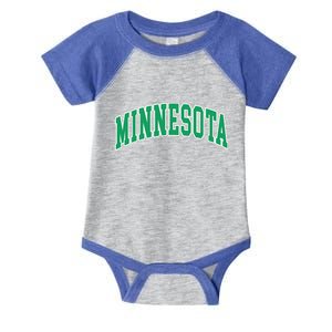 Minnesota Text Infant Baby Jersey Bodysuit