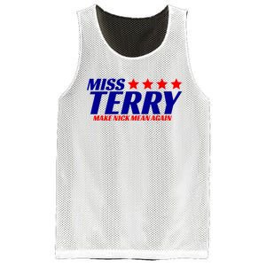 Miss Terry Make Nick Mean Again Funny Tees Mesh Reversible Basketball Jersey Tank