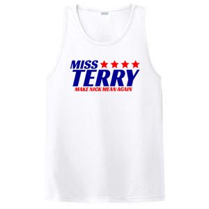 Miss Terry Make Nick Mean Again Funny Tees PosiCharge Competitor Tank