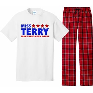 Miss Terry Make Nick Mean Again Funny Tees Pajama Set