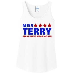 Miss Terry Make Nick Mean Again Funny Tees Ladies Essential Tank