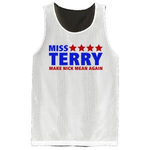 Miss Terry Make Nick Mean Again Funny Tees Mesh Reversible Basketball Jersey Tank