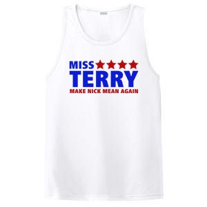 Miss Terry Make Nick Mean Again Funny Tees PosiCharge Competitor Tank