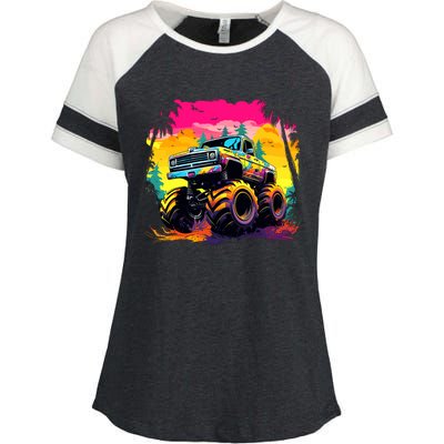 Monster Truck Enza Ladies Jersey Colorblock Tee