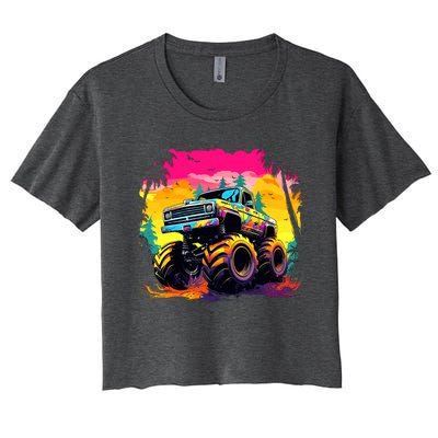 Monster Truck Women's Crop Top Tee