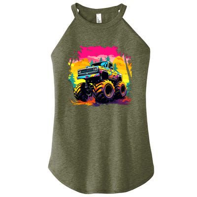 Monster Truck Women’s Perfect Tri Rocker Tank