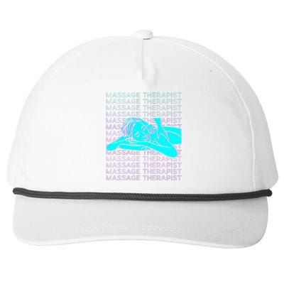 Massage Therapist Massage Therapy Masseuse Retro Snapback Five-Panel Rope Hat