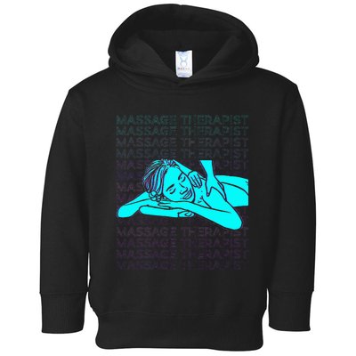 Massage Therapist Massage Therapy Masseuse Retro Toddler Hoodie