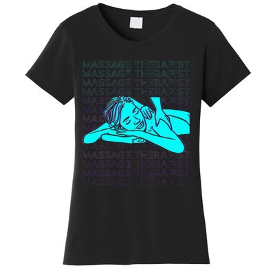 Massage Therapist Massage Therapy Masseuse Retro Women's T-Shirt