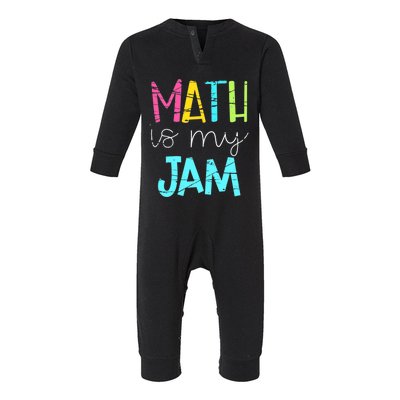 Math Teacher, Math is My Jam Infant Fleece One Piece