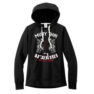 Muay Thai Martial Arts Thai Boxing Coach Lover Gifts Women's Fleece Hoodie