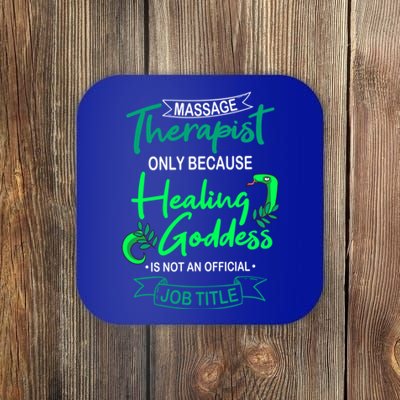 Massage Therapist Masseur Masseuse Therapy Body Treatt Gift Coaster