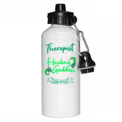 Massage Therapist Masseur Masseuse Therapy Body Treatt Gift Aluminum Water Bottle