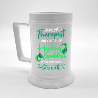 Massage Therapist Masseur Masseuse Therapy Body Treatt Gift Beer Stein