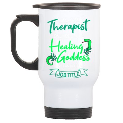 Massage Therapist Masseur Masseuse Therapy Body Treatt Gift Stainless Steel Travel Mug