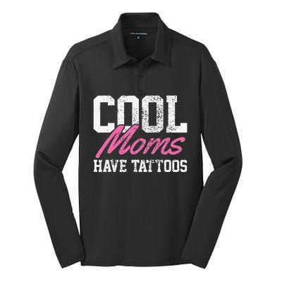 Mom Tattooed Silk Touch Performance Long Sleeve Polo