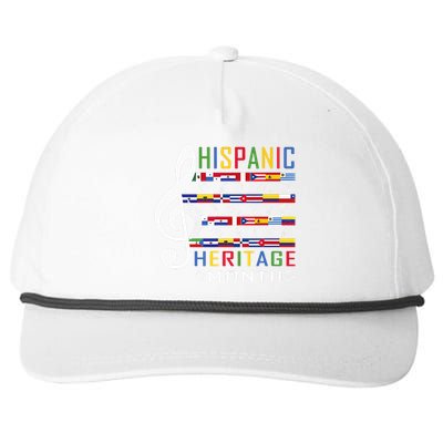 Music Teacher National Hispanic Heritage Month Snapback Five-Panel Rope Hat