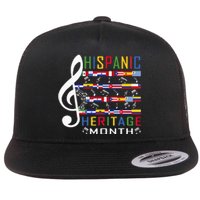 Music Teacher National Hispanic Heritage Month Flat Bill Trucker Hat