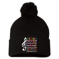 Music Teacher National Hispanic Heritage Month Pom Pom 12in Knit Beanie