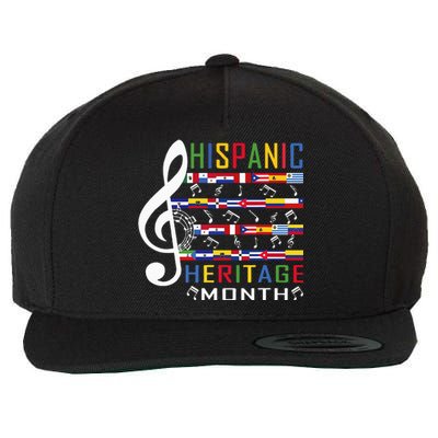 Music Teacher National Hispanic Heritage Month Wool Snapback Cap