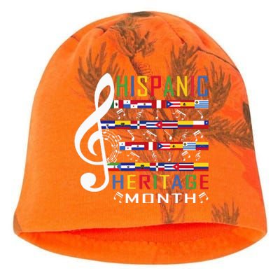 Music Teacher National Hispanic Heritage Month Kati - Camo Knit Beanie