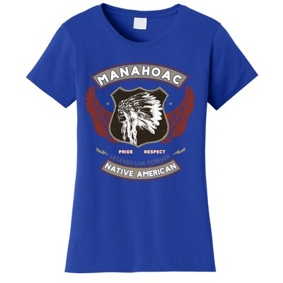 Manahoac Tribe Native American Indian Pride Respect Retro Cute Gift Women's T-Shirt