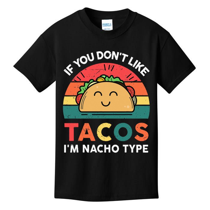 Mexican Taco Nacho Type Mexico Pride Funny Fiesta Kids T-Shirt