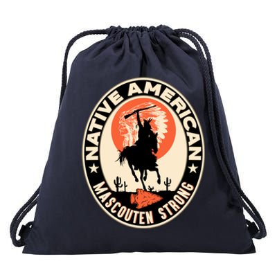 Mascouten Tribe Native American Indian Pride Art Deco Gift Drawstring Bag