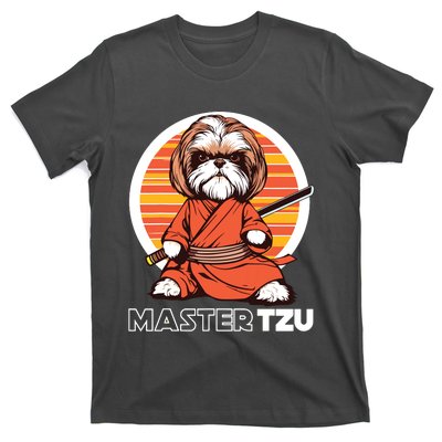 Master Tzu Ninja Shih Tzu Samurai Dog Anime T-Shirt