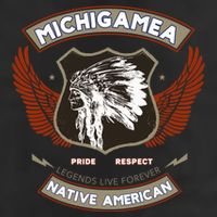 Michigamea Tribe Native American Indian Pride Respect Gift 7 Panel Mesh Trucker Snapback Hat