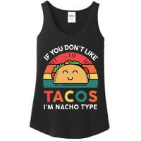 Mexican Taco Nacho Type Mexico Pride Funny Fiesta Ladies Essential Tank