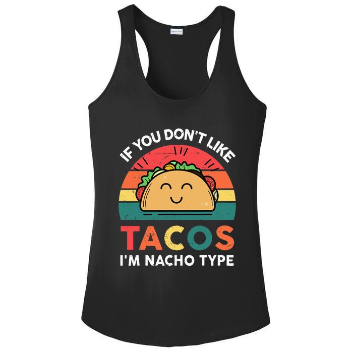 Mexican Taco Nacho Type Mexico Pride Funny Fiesta Ladies PosiCharge Competitor Racerback Tank