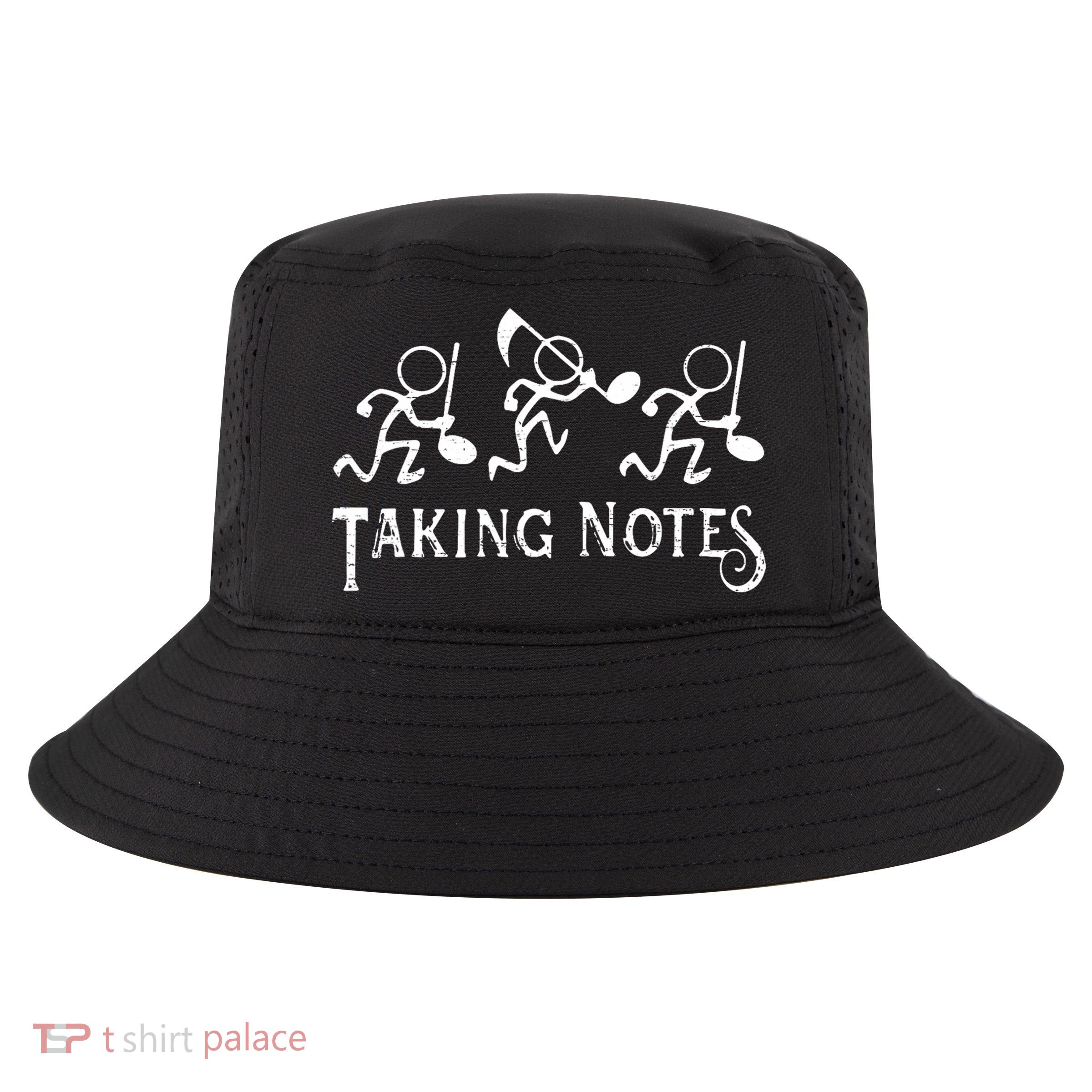 Musical Taking Notes Music Lovers Teachers Cool Comfort Performance Bucket Hat