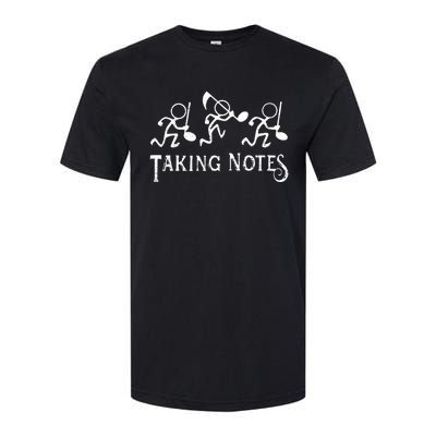 Musical Taking Notes Music Lovers Teachers Softstyle® CVC T-Shirt