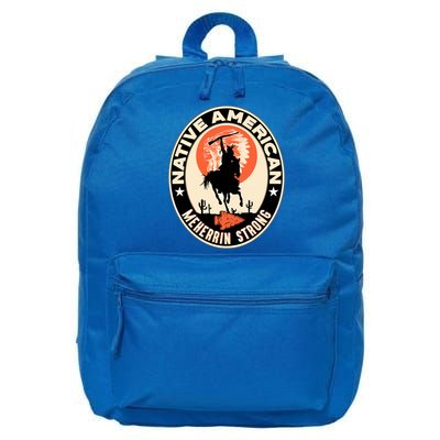Meherrin Tribe Native American Indian Pride Art Deco Gift 16 in Basic Backpack