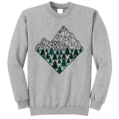 Mountains Trekking Nature Hiking Camping Outdoor Hiker Gift Tall Sweatshirt