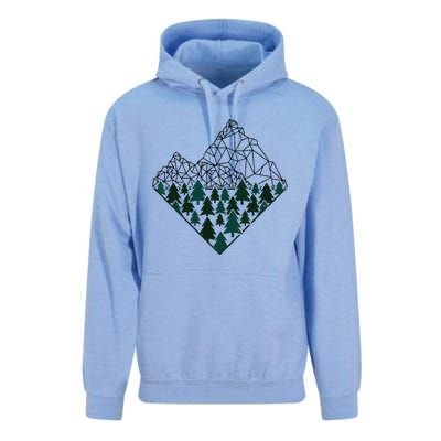 Mountains Trekking Nature Hiking Camping Outdoor Hiker Gift Unisex Surf Hoodie